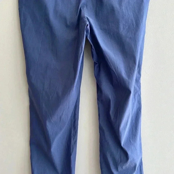 Anne Klein Blue Business Casual Stretch Ankle Pants with Gold Buttons, Size 10 - Picture 10 of 16